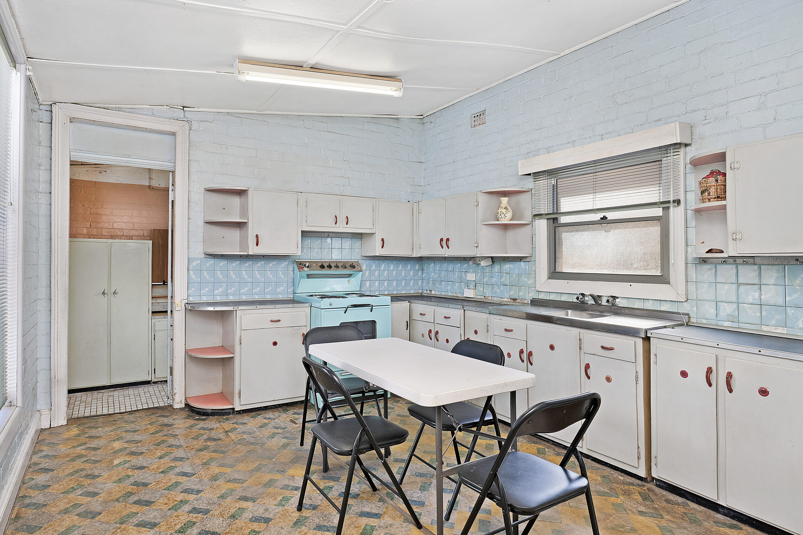 Kitchen before virtual staging