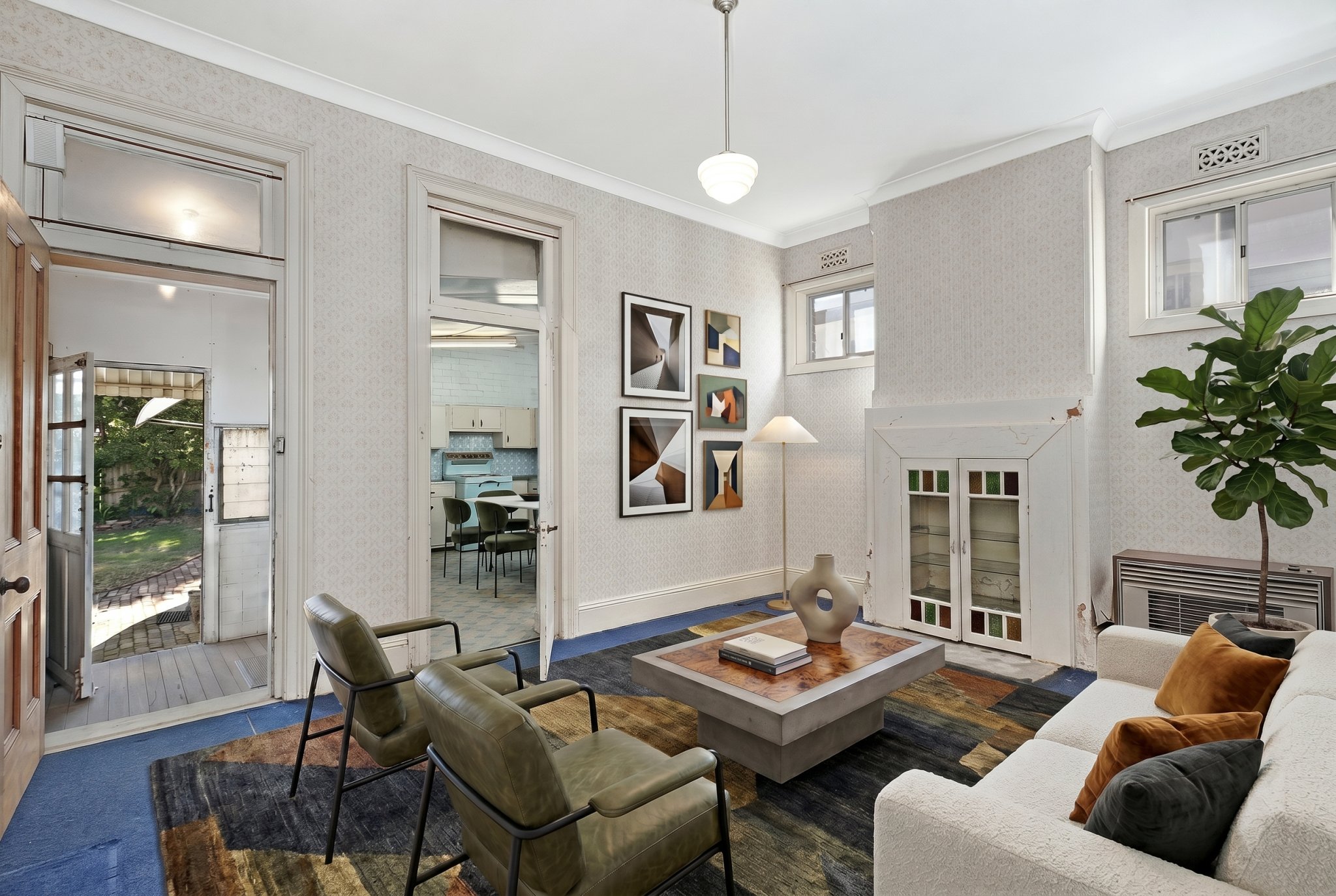 Living room after virtual staging